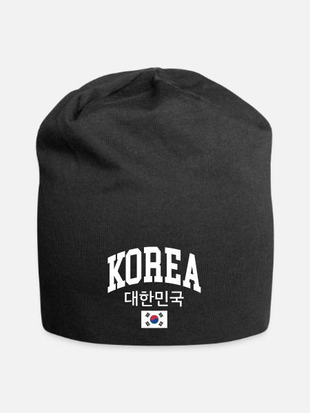 Corée - Bonnet en jersey - noir