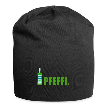 Pfefferminz Likör Pfeffi Vatertag Sauf - Jersey-Beanie - Schwarz - Vorne