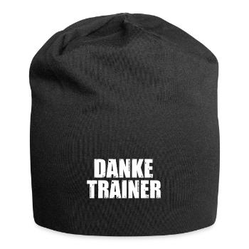 Fußballtrainer Spruch Bester Trainer Fußballcoach - Jersey-Beanie - Schwarz - Vorne