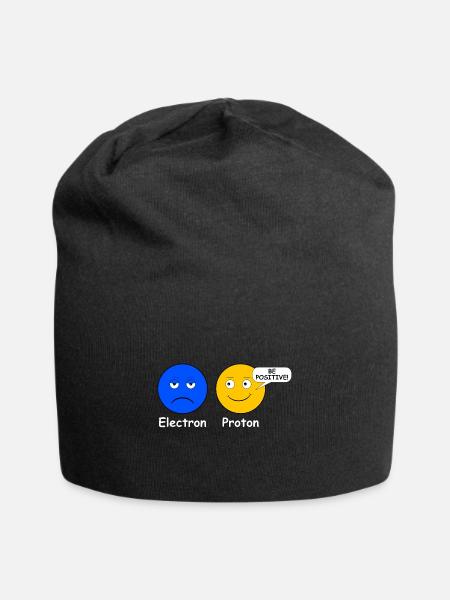Proton Elektron Be Positive - Jersey-Beanie - Schwarz