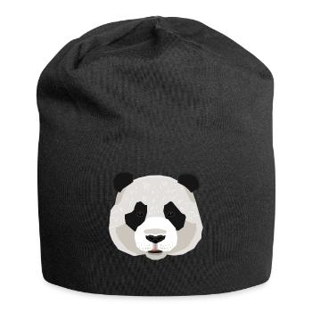 Panda panda bear - Jersey Beanie - black - Front