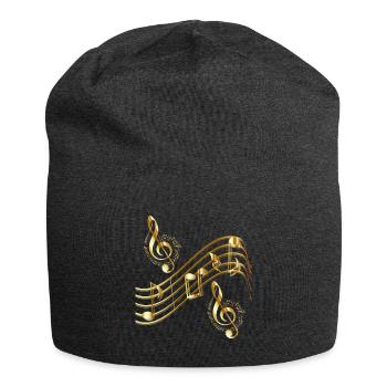 Musik: Noten, Tonleiter - Jersey-Beanie - Anthrazit - Vorne