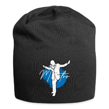 Maestro chef d'orchestre cadeau de musique classique - Bonnet en jersey - noir - Devant