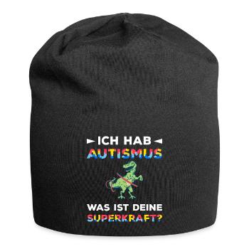 Autismus Asperger Akzeptanz Welt Autismus Tag - Jersey-Beanie - Schwarz - Vorne