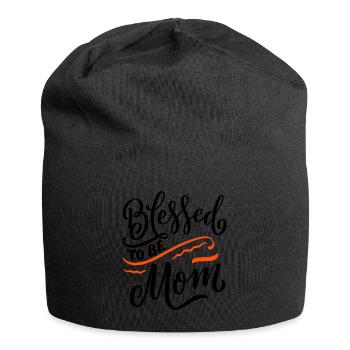 Gesegnete Mama Blessed Mom Schwanger Pregnant - Jersey Beanie - black - Front