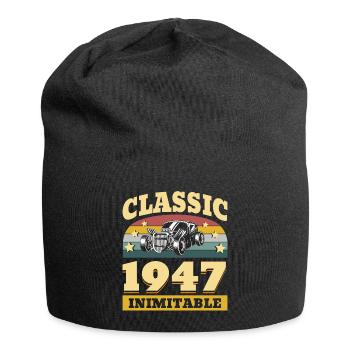 Classic since 1947 - Anniversary 75 years - Jersey Beanie - black - Front