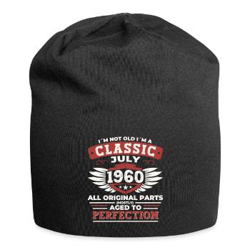 62ème Anniversaire Né 1960 Juillet Cadeaux Hommes - Bonnet en jersey - noir - Devant