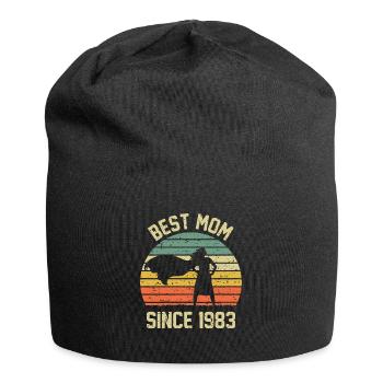 Meilleure maman depuis 1983 - Bonnet en jersey - noir - Devant