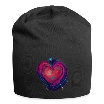 Cœur de la Galaxie - Bonnet en jersey - noir - Devant