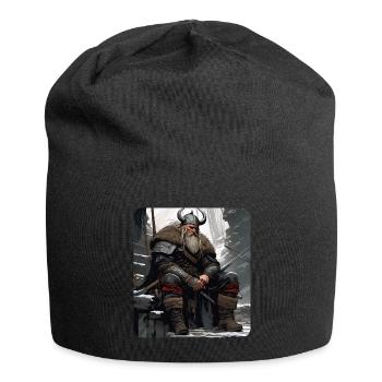 Proud Viking Warrior Germanic - Jersey Beanie - black - Front