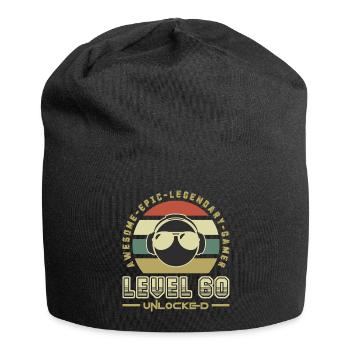 60 - Jersey Beanie - black - Front