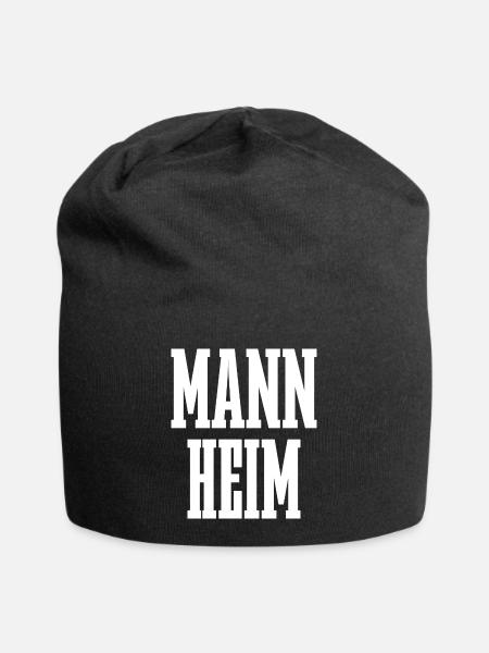 Mannheim - Jersey-Beanie - Schwarz