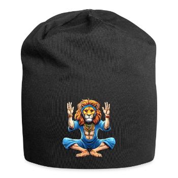 Löwe Yogi - Jersey-Beanie - Schwarz - Vorne