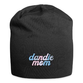 Dandie Dinmont Terrier Mama Mom mistress for her - Jersey Beanie - black - Front