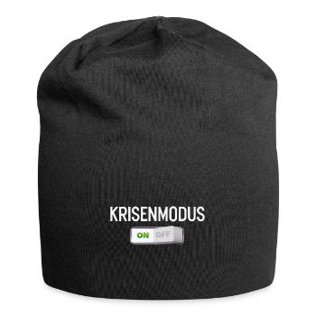 Das Wort des Jahres Krisenmodus an und aus - Jersey-Beanie - Schwarz - Vorne