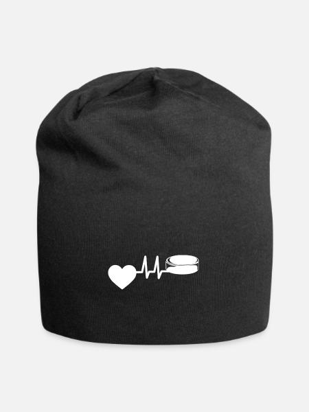 Wintersport Eishockeyteam Ice Hockey Eishockey - Jersey-Beanie - Schwarz