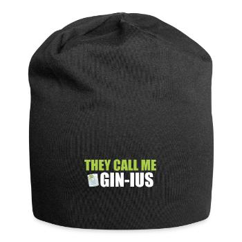 Gin They call me Gin-ius - Jersey-Beanie - Schwarz - Vorne
