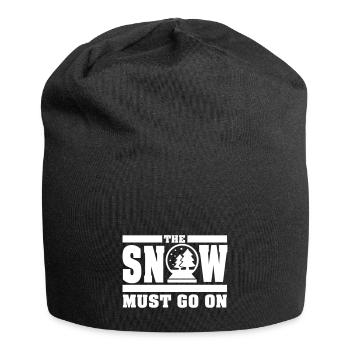 The Snow must go on - Jersey-Beanie - Schwarz - Vorne