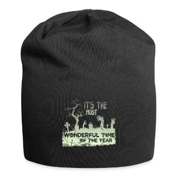 The most wonderful timeof the year - Jersey-Beanie - Schwarz - Vorne