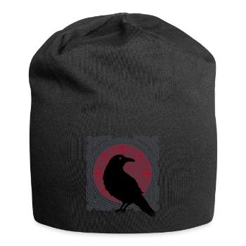 Raven Nordic Mythology Celts Gift - Jersey Beanie - black - Front