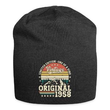 Original 1958 62e anniversaire Cadeau Hommes - Bonnet en jersey - charbon - Devant