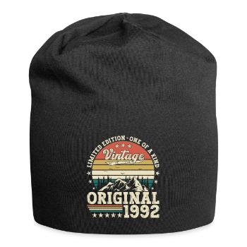 Original 1992 30. Geburtstag Geschenk Herren - Jersey-Beanie - Schwarz - Vorne
