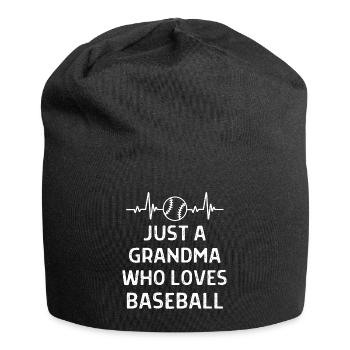 Baseball Spieler Baseball Sprüche Geschenk - Jersey-Beanie - Schwarz - Vorne