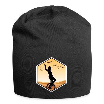 unicycle unicycle artist unicycle unicycle queen - Jersey Beanie - black - Front