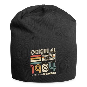 1984 Vintage Born Vintage Rétro Anniversaire - Bonnet en jersey - noir - Devant