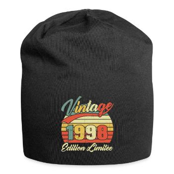 Vintage 1998 Limited Edition Birthday Gift - Jersey Beanie - black - Front