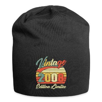Vintage 2008 Limited Edition Birthday Gift - Jersey Beanie - black - Front