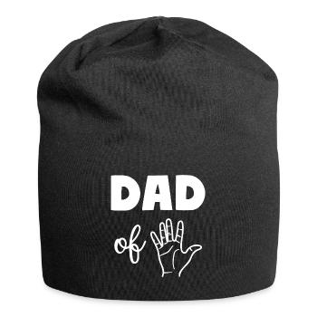 Dad of Five 5 Dad - Jersey-Beanie - Schwarz - Vorne