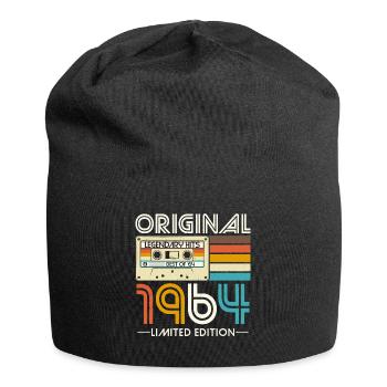 Jahrgang 1964 Vintage Geburtstag Retro Geschenk - Jersey-Beanie - Schwarz - Vorne