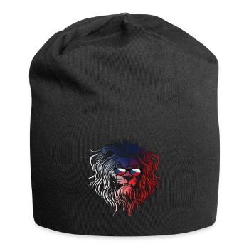 Tschechische Republik - Jersey-Beanie - Schwarz - Vorne