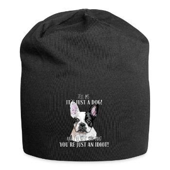 BULLDOG FRANÇAIS - BULLDOG FRANÇAIS CHIEN JUSTE - Bonnet en jersey - noir - Devant