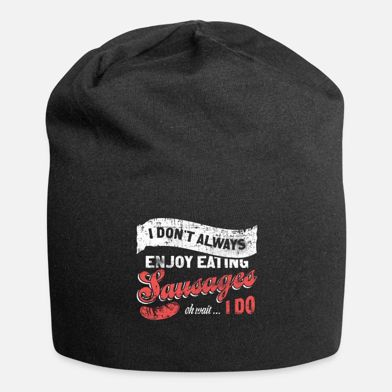 Würstchen Wurst - Jersey-Beanie - Schwarz