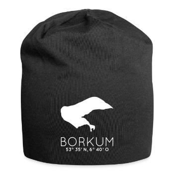Borkum vacances sur la plage Mer du Nord Frise orientale - Bonnet en jersey - noir - Devant