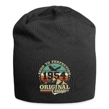 Original 1954 Vintage Vintage Retro Birthday - Jersey Beanie - black - Front