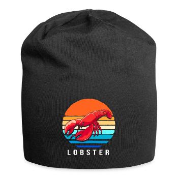 Spiny lobster, seafood, lobster, lobster - Jersey Beanie - black - Front