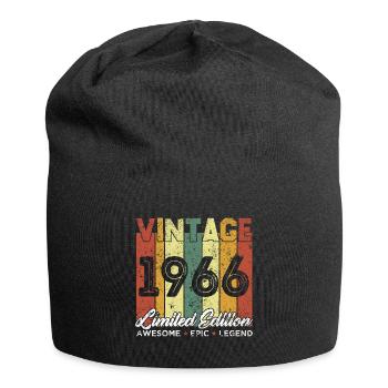 Cadeau D'anniversaire Vintage 1966 Edition limitée - Bonnet en jersey - noir - Devant