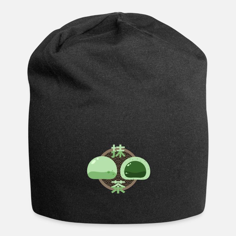 Doux matcha daifuku - Bonnet en jersey - noir