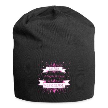 40 ans et toujours aussi merveilleuse. Anniv femme - Bonnet en jersey - noir - Devant