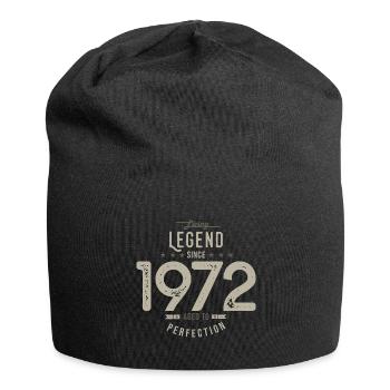legend since 1972 birthday gift 52 years - Jersey Beanie - black - Front