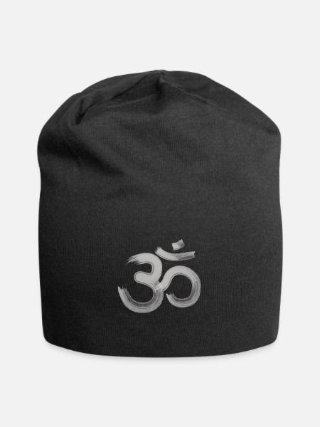 OM Symbol - Jersey-Beanie - Schwarz