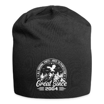 Jahrgang 2004 Jahrgang 2004 Geburtstagsgeschenk - Jersey-Beanie - Schwarz - Vorne