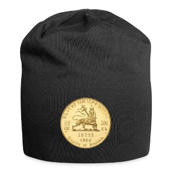 Lion of Juda - Jah Rastafari Roots Rasta Reggae - Jersey-Beanie - Schwarz - Vorne