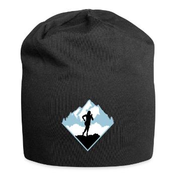 Trail running, runner, run - Jersey Beanie - black - Front