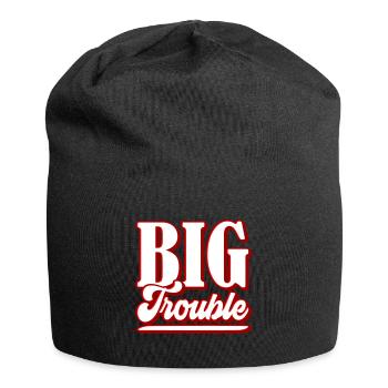 Big Trouble | Colors can be changed - Jersey Beanie - black - Front