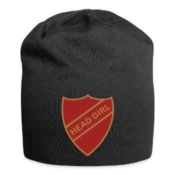 Head Girl Badge - Jersey Beanie - black - Front