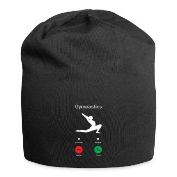 Gymnastics is calling! - Jersey Beanie - black - Front